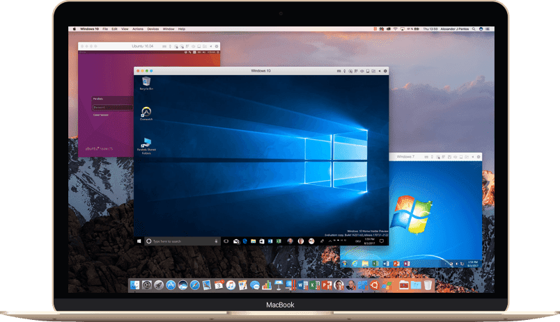 parallels desktop windows 10 no screen